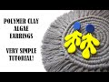 🌿 Algae Earrings Polymer Clay 🌿 Very Simple Tutorial 😊