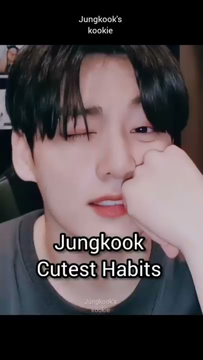 Jungkook's 3 cutest habits 🐰💜 #shorts #bts