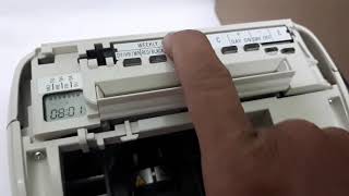 Punch Card Machine Set Colour & Printing Position For Amano EX3500N | Cara Setting Color