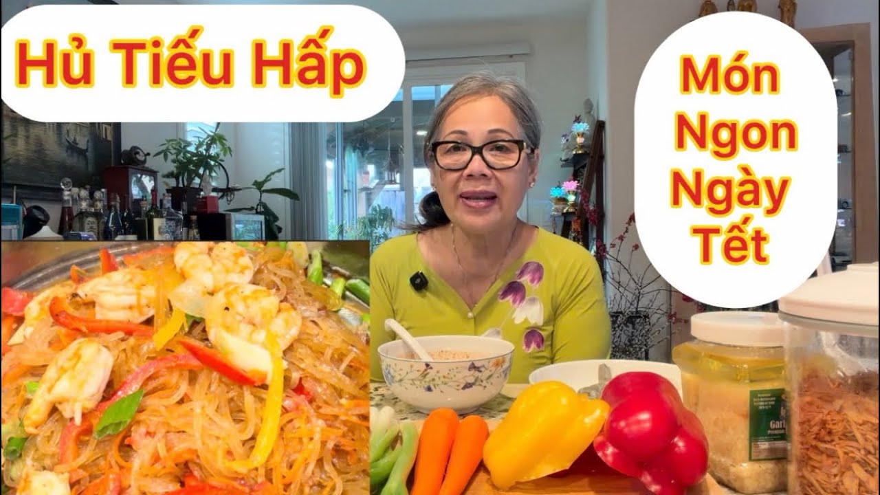 Эпизод 1918: Хонг готовит особое, восхитительное блюдо из паровой рисовой лапши для Тет (вьетнамс...