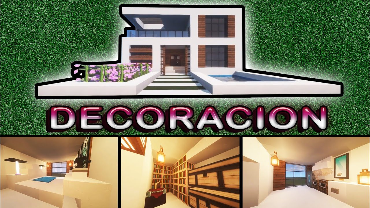 Como Decorar una Casa Moderna Minecraft │ Trucos de Decoración para