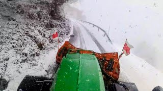 John Deere Snow Power On Steep Roads