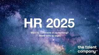 HR 2025 - HR in the future.