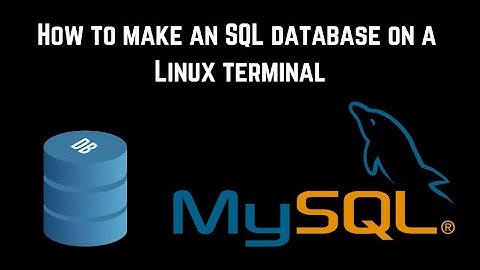 How to Create a MySQL Database on a Linux Terminal