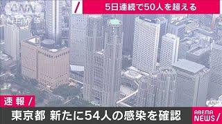 東京都で新たに54人感染確認　5日連続で50人超え(20/06/30)