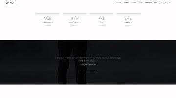 CONCEPT - Minimal Portfolio Template
