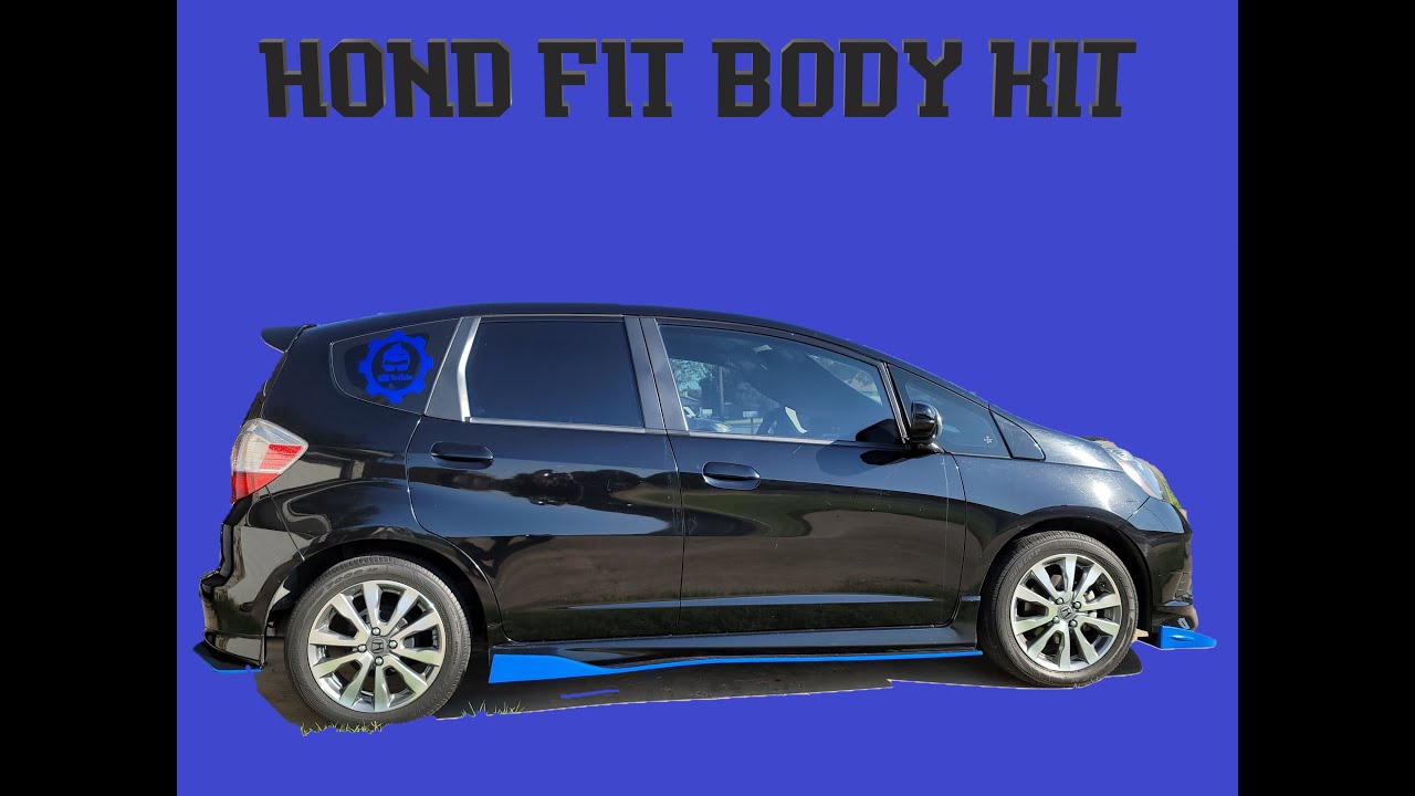 How to install honda fit side skirts YouTube