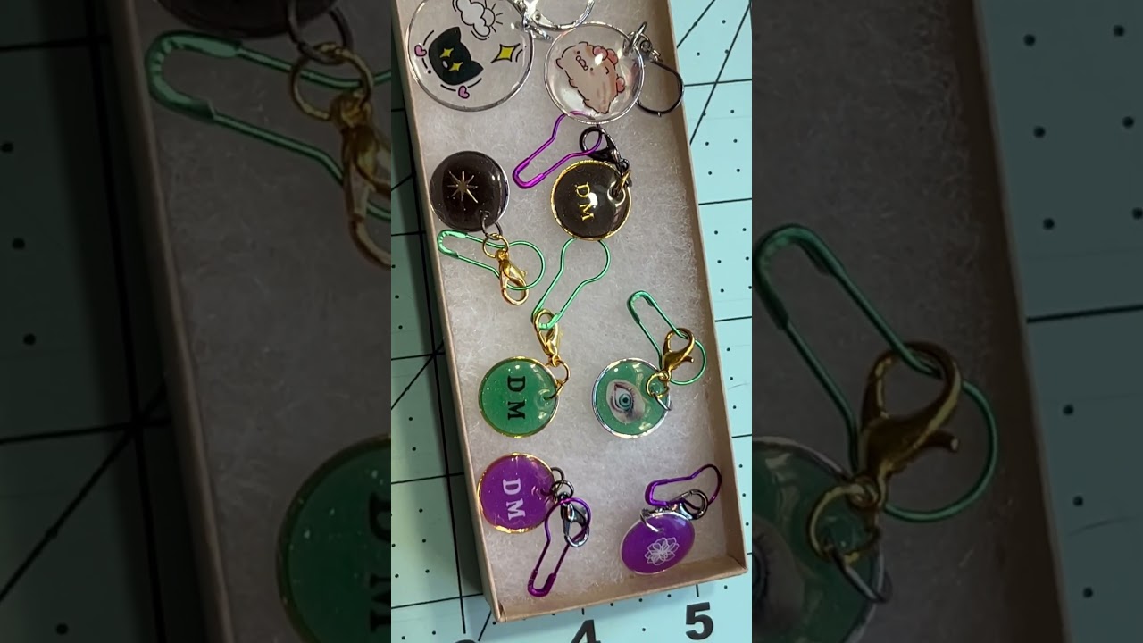 Watch Stitch markers for a friend. #diy #crafts #resin on YouTube Watch Stitch markers for a friend. #diy #crafts #resin on YouTube