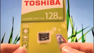 microSD 128GB購入したので開封してAndroid端末に挿してみた！