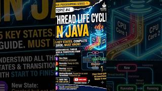Thread Life Cycle in Java 🔥 | Thread States Explained with Example
