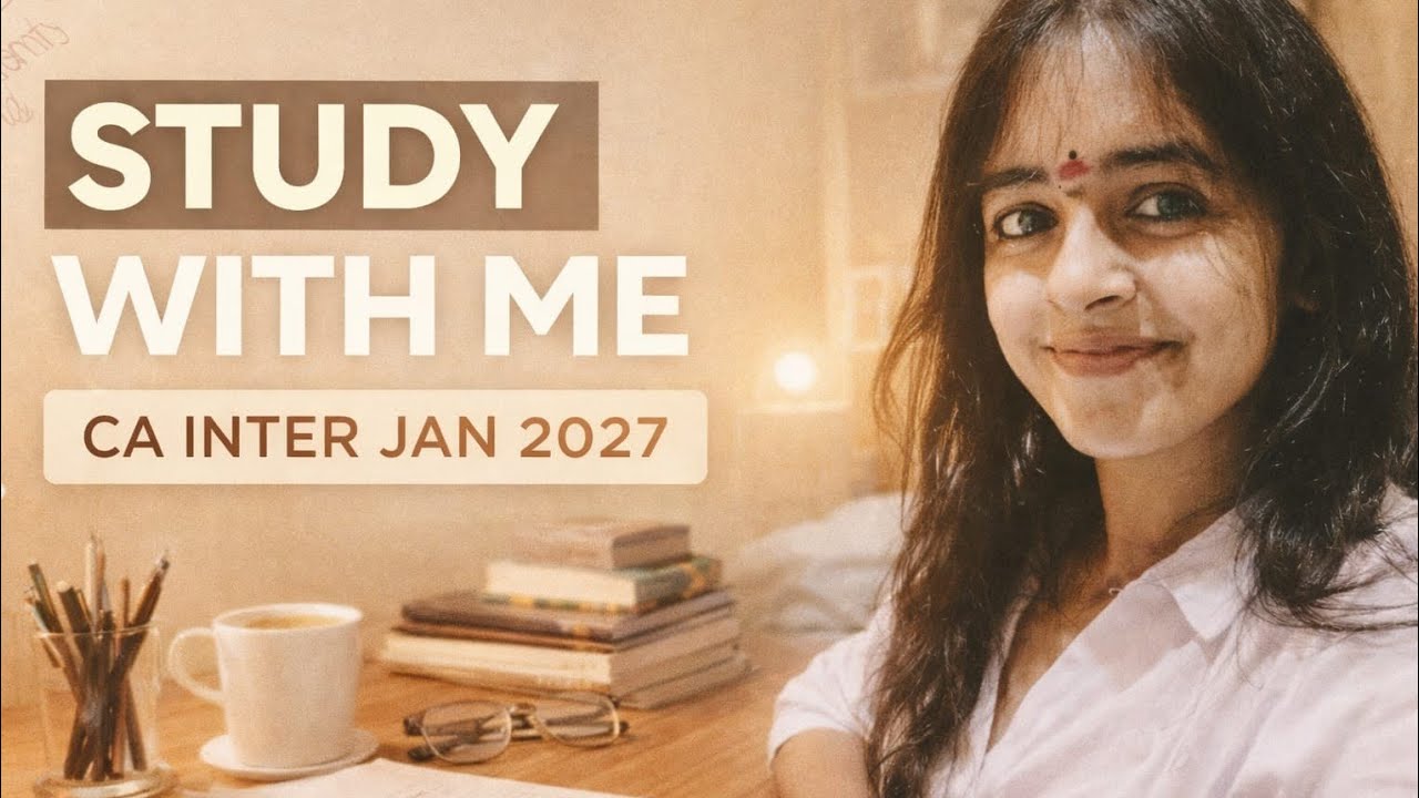 Study with me 📖 CA INTER January 2027🥲 - YouTube
