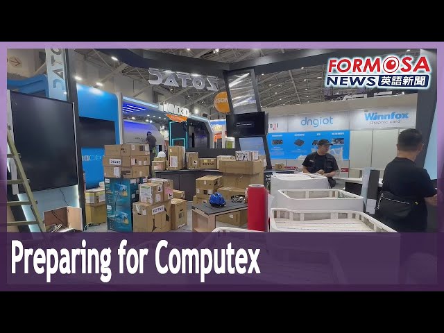 Behind the scenes: Vendors put finishing touches on Computex displays｜Taiwan News