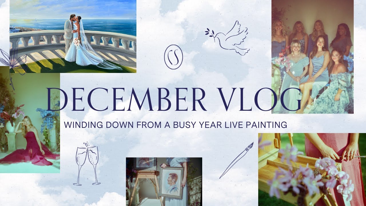 VLOG: Winding down from a busy year live painting | Cloud Studio Agency