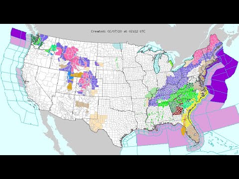 Powerful, Snow-Packed Winter Storm On March From New Mexico to New ...