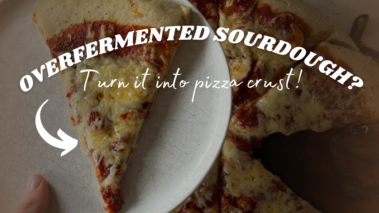 Overfermented overproofed sourdough turn it into pizza crust youtube