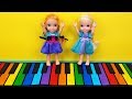 Music ! Elsa and Anna toddlers - singing - playdate - LOL dolls - drums - piano - music