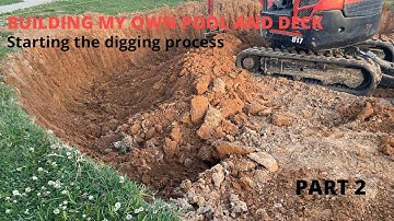 Digging A Hole To Sink An Above Ground Pool (18x33 Oval)
