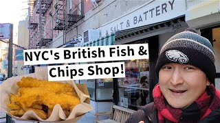 NYC's Authentic BRITISH FISH & CHIP Shop! A Salt & Battery