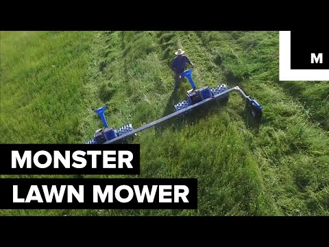 this monster mower can cut more grass than you can imagine Видео