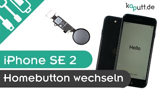 Home Button für iPhone 7 / 8 / Plus / SE2020 / SE2022 mit Flexkabel Schwarz Video