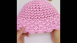 Lace Openwork Floral Crochet Hat Tutorial For Beginners 