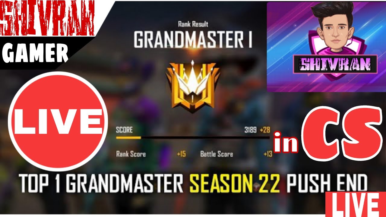 Rank Up One Day To Go Grandmaster in CS I Am Live Today - YouTube