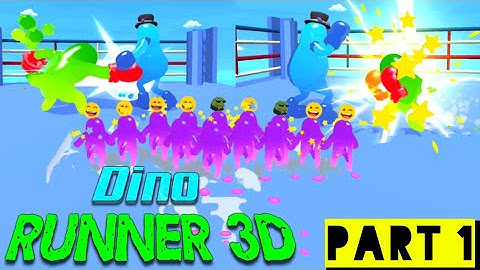 Dino Runner 3d | Hevava Gameplay Walkthrough ( Android ) | Dino Runner 3d Part 1 (Level 1-20)