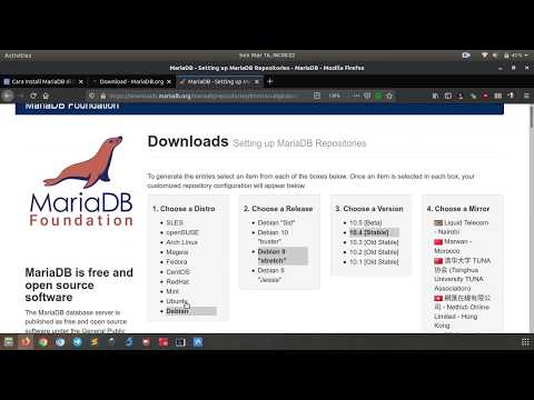 Install MariaDB di Debian 9