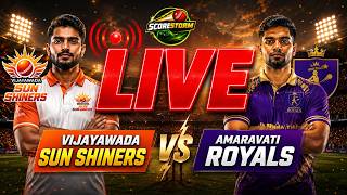 AR vs VSS Live Score | Amaravati Royals vs Vijayawada Sun Shiners Live