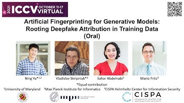 Artificial GAN Fingerprints ICCV 2021 Oral Video