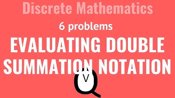 Evaluating Double Summation Notation Guided Practice