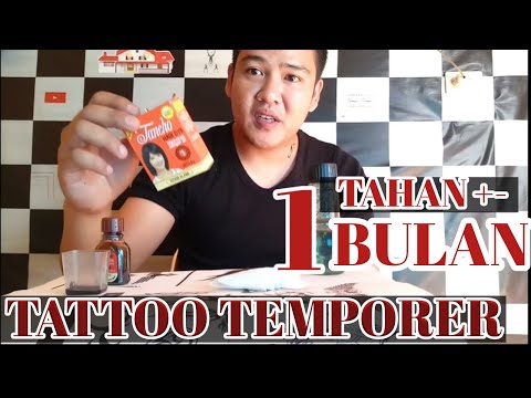 TUTORIAL BUAT TATTOO TEMPORER TAHAN LEBIH LAMA