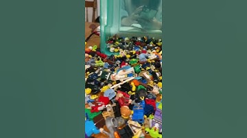 Sorting bulk LEGO minifigures! #lego #shorts