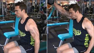 How to: seated dumbbell front raise