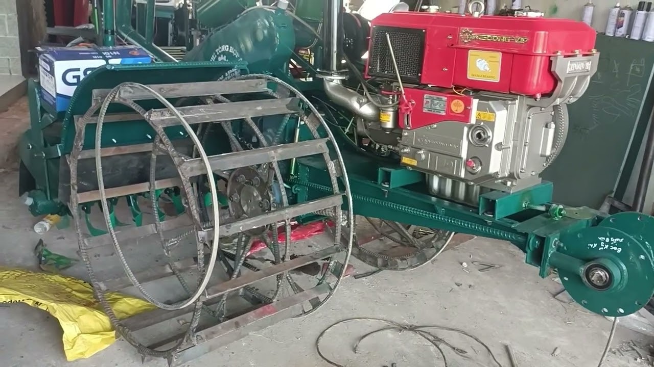 Máy xới cải tiến lái vô lăng. Cơ khí long thành.zalo 0834 363 353