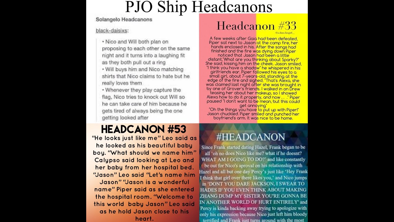 PJO Ship Headcanons! 