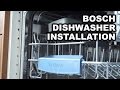 Video instructions for installing Bosch Built-in Dishwashers