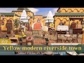 【あつ森】イエローモダンな川沿いの街| Yellow modern riverside town | Animal crossing new horizons | acnh【島クリエイト】
