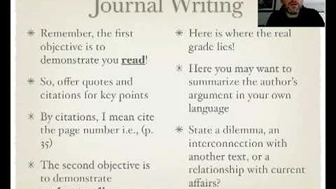 journal entry video