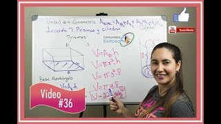36 GED Math Lessons in Spanish 🤗🤓😍 Prisms and Cylinders Ged Math Lesson 36
