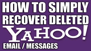 How to Recover Deleted Emails Messages From Yahoo