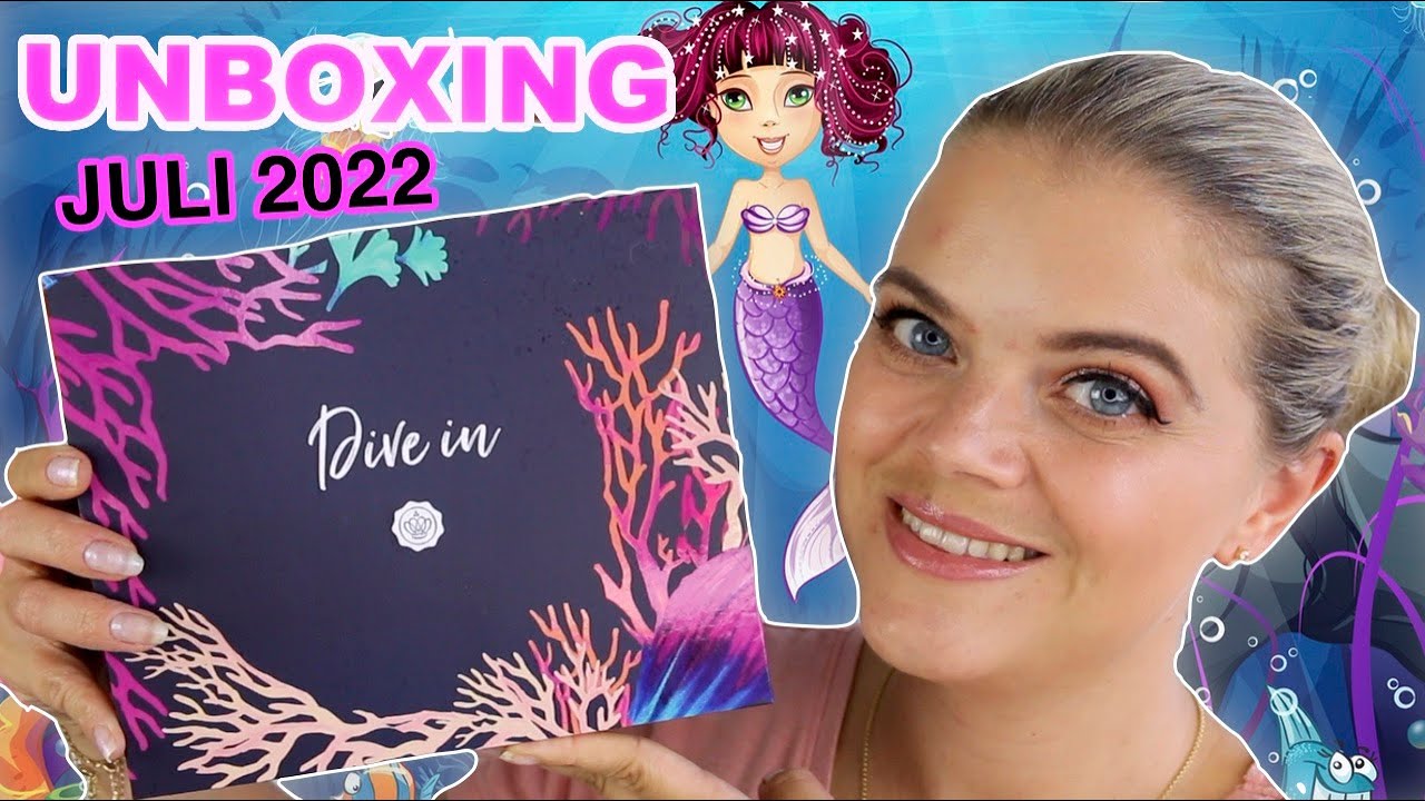 OHAAA!! 😍 GLOSSYBOX JULI 2022 UNBOXING 🧜🏼‍♀️ DIVE IN