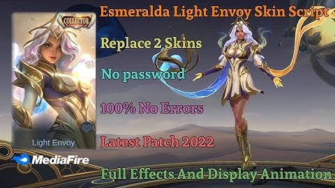 New Esmeralda Light Envoy Skin Script 2022 Replace 2 Skins | Legends Official YT