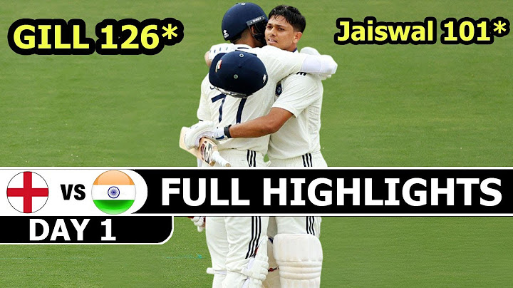 INDIA VS ENGLAND 1ST TEST DAY 1 FULL HIGHLIGHTS 2025 | IND VS ENG