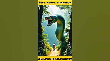 titanoboa snake🐍|| Amazon jungle #amazonjungle #facts #science #snake #shortsfeed #trending #shorts