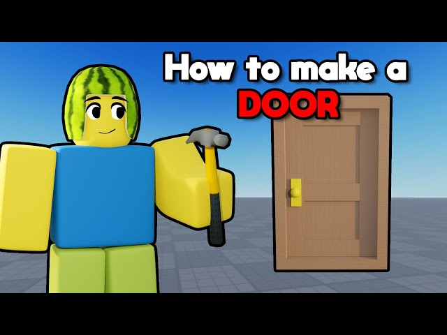 HowToTutorials] How To Make a Simple Door in Roblox Studio : r/roblox