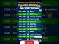 School Students Daily Study Time Table | Toppers Routine 🔥|#shorts