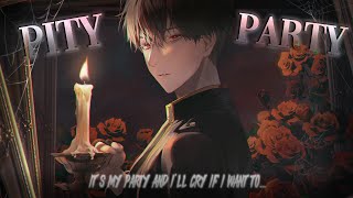 Nightcore ↬ Pity Party [MALE ROCK VERSION | sped up]