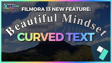 Curved Text - Filmora 13 New Feature
