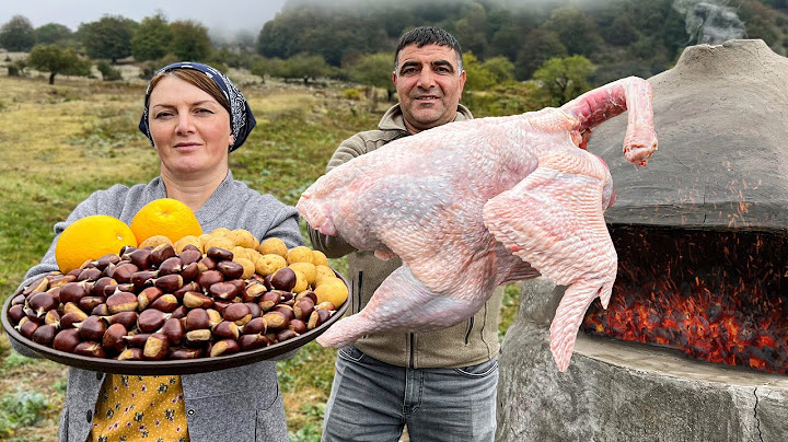 We Cooked a Huge Gobbler with Delicious Apple and Chestnut Stuffing! Crispy crust and tender meat